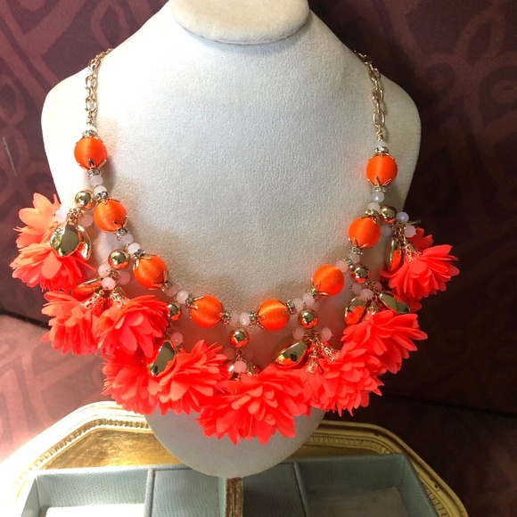 LILLY PULITZER NECKLACE 🩷 NWT Tangero TROPICAL Flower Bloom Beaded Long - Picture 4 of 6